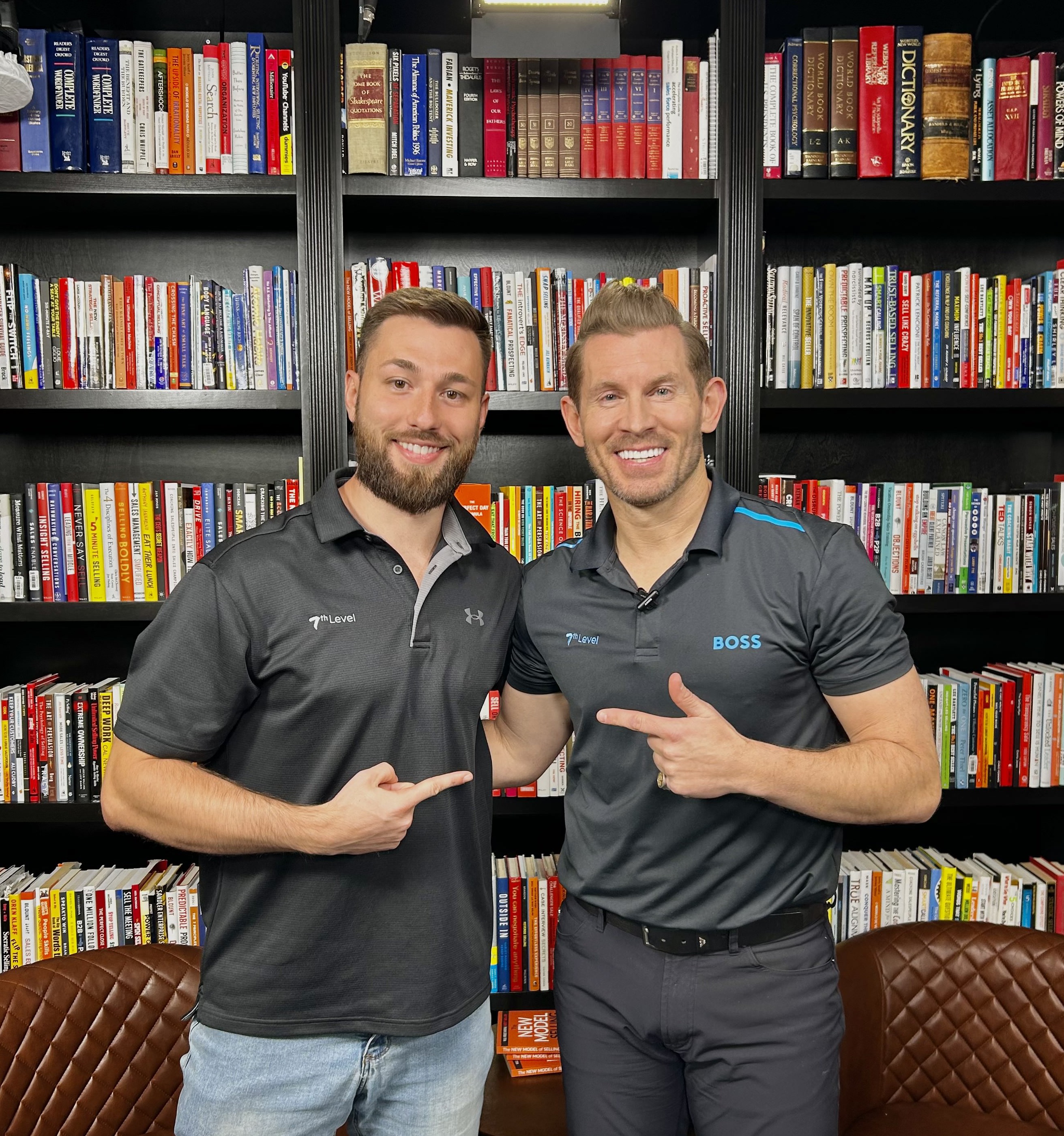 Jon Lallande and Jeremy Miner at 7th Level HQ